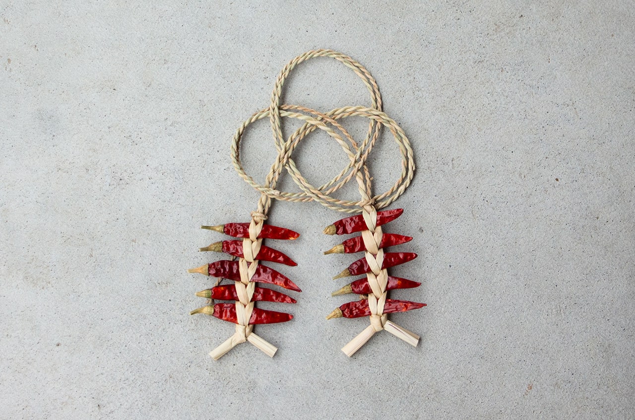 工房ストロー　魔除け　しめ飾り