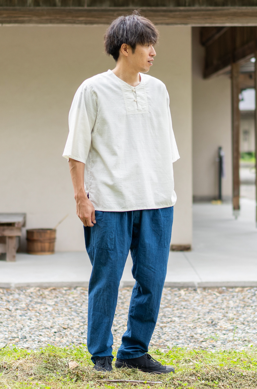 縁日 正藍冷染 しょうあいひやぞめ SAPPAKAMA 着用イメージ