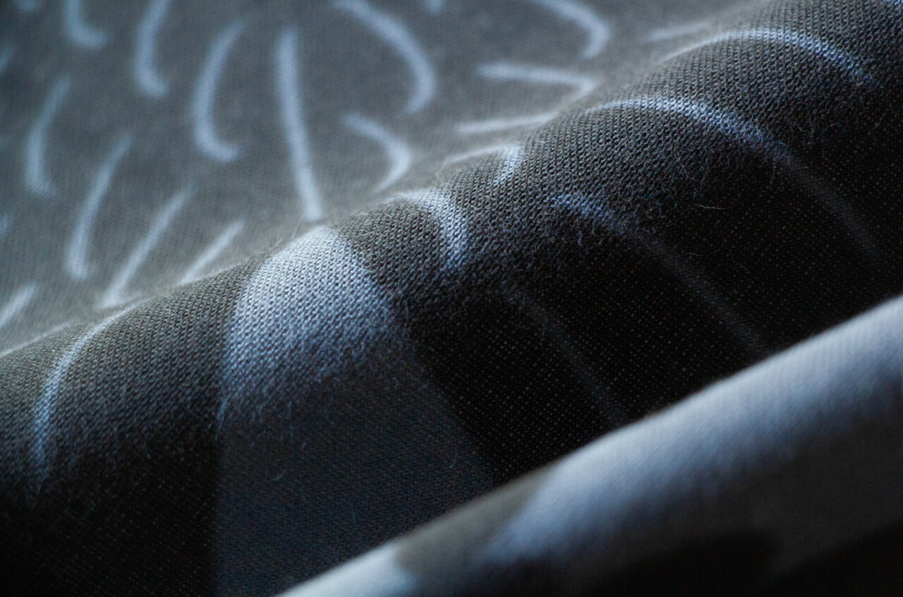 縁日　よつめ染布舎 TENUGUI　カラスの群れ