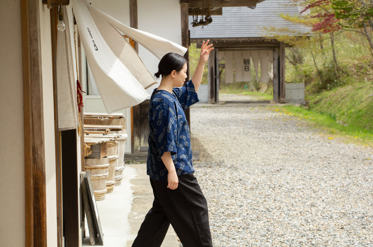 手ぬぐいシャツ 小田中耕一 縁日 鬼剣舞