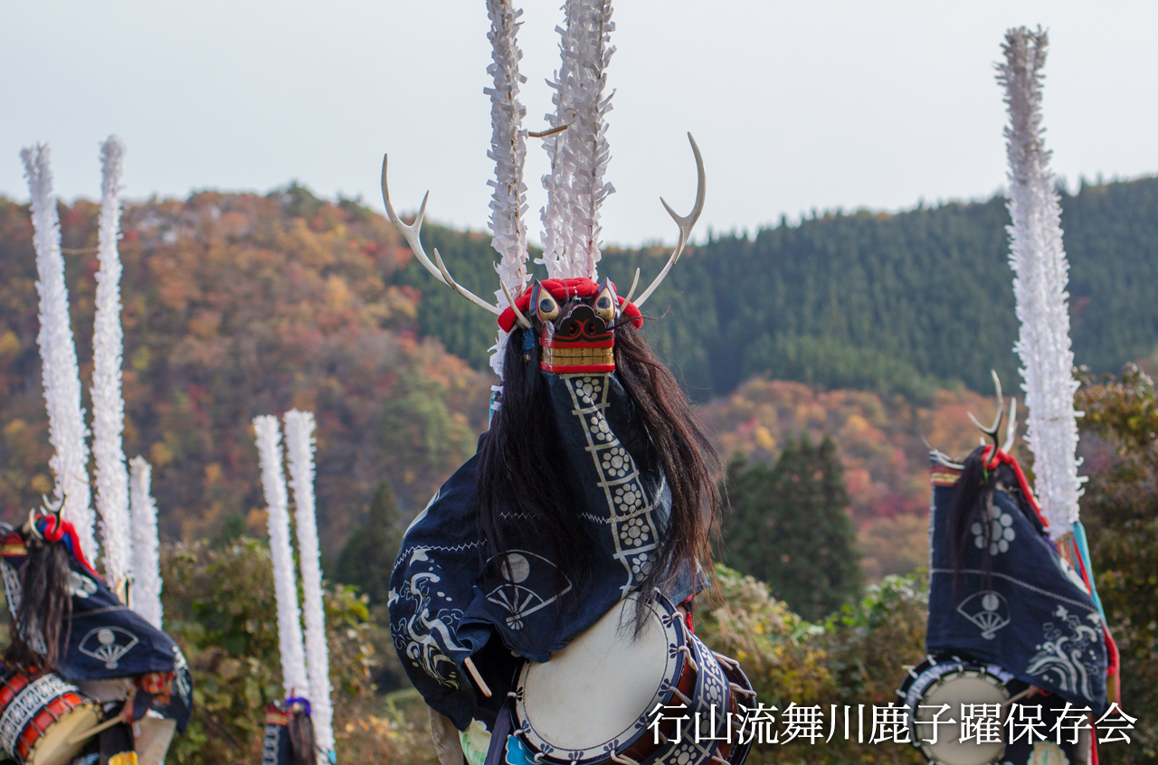 手ぬぐいシャツ 小田中耕一 縁日 鹿踊