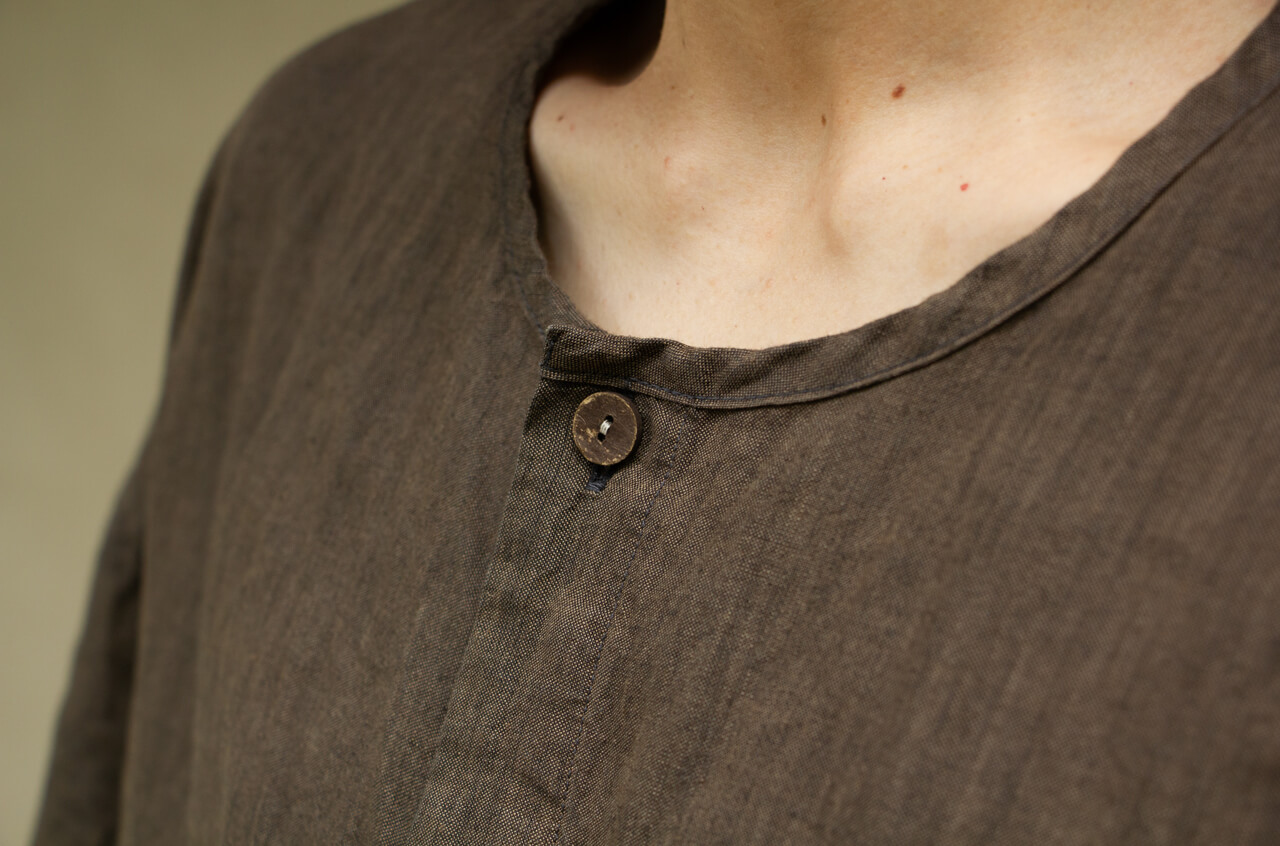 縁日　漆染め ダボシャツ　DABO SHIRT 麻