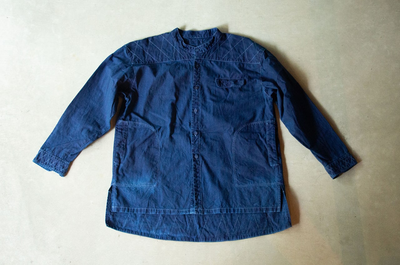 縁日 山シャツ(YAMASHIRT)藍染め インディゴ