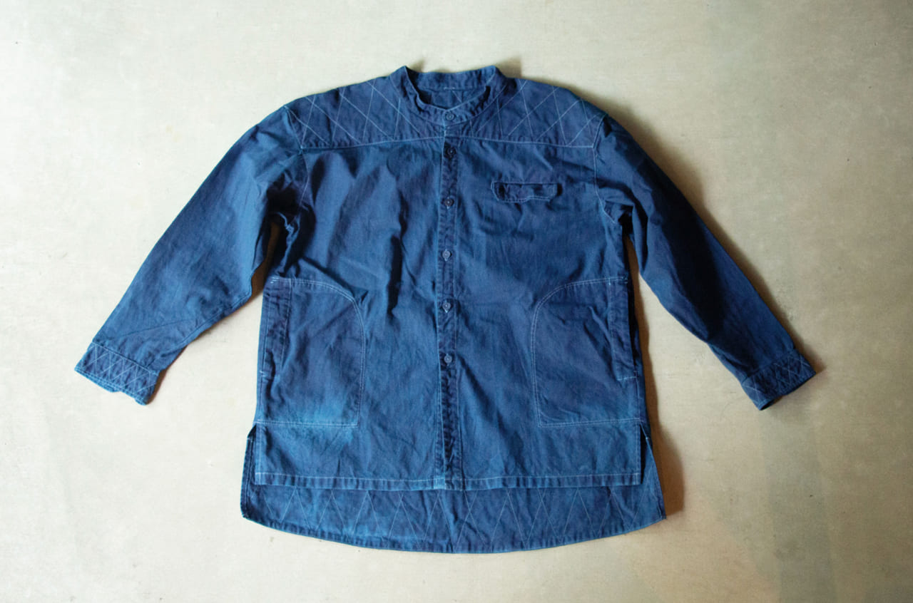 縁日 山シャツ（YAMASHIRT）藍染め インディゴ