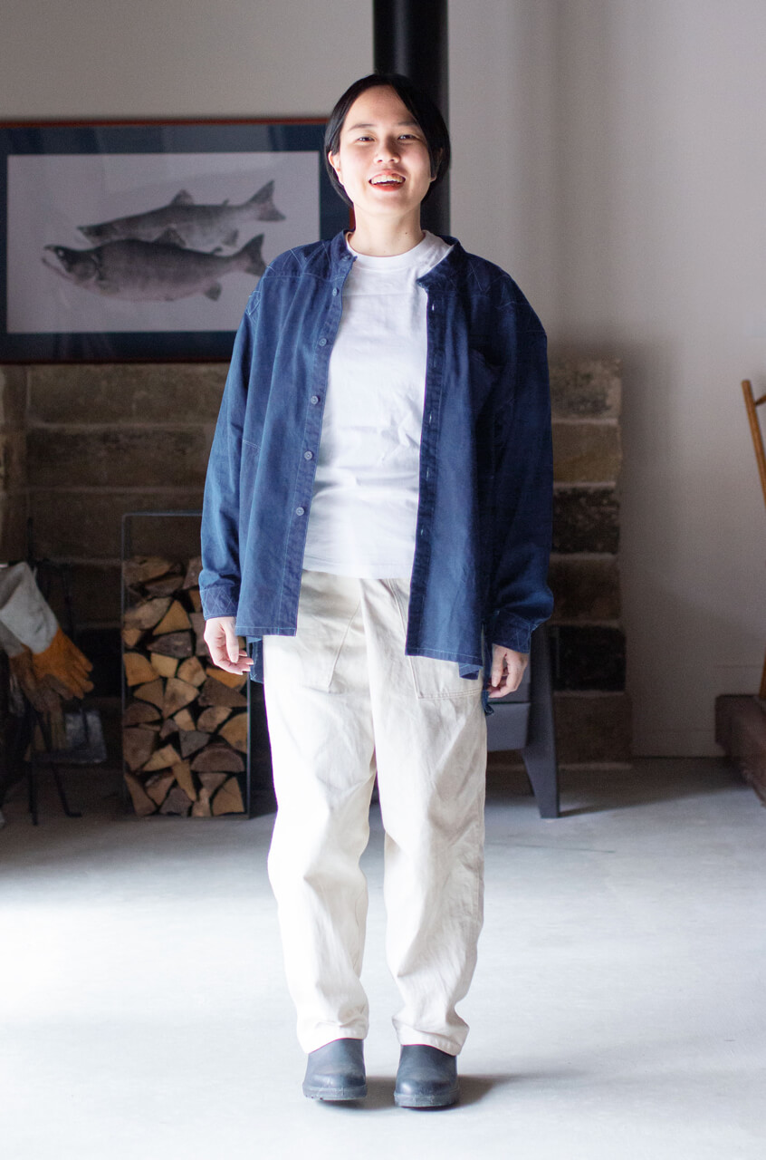 縁日 山シャツ（YAMASHIRT）藍染め インディゴ