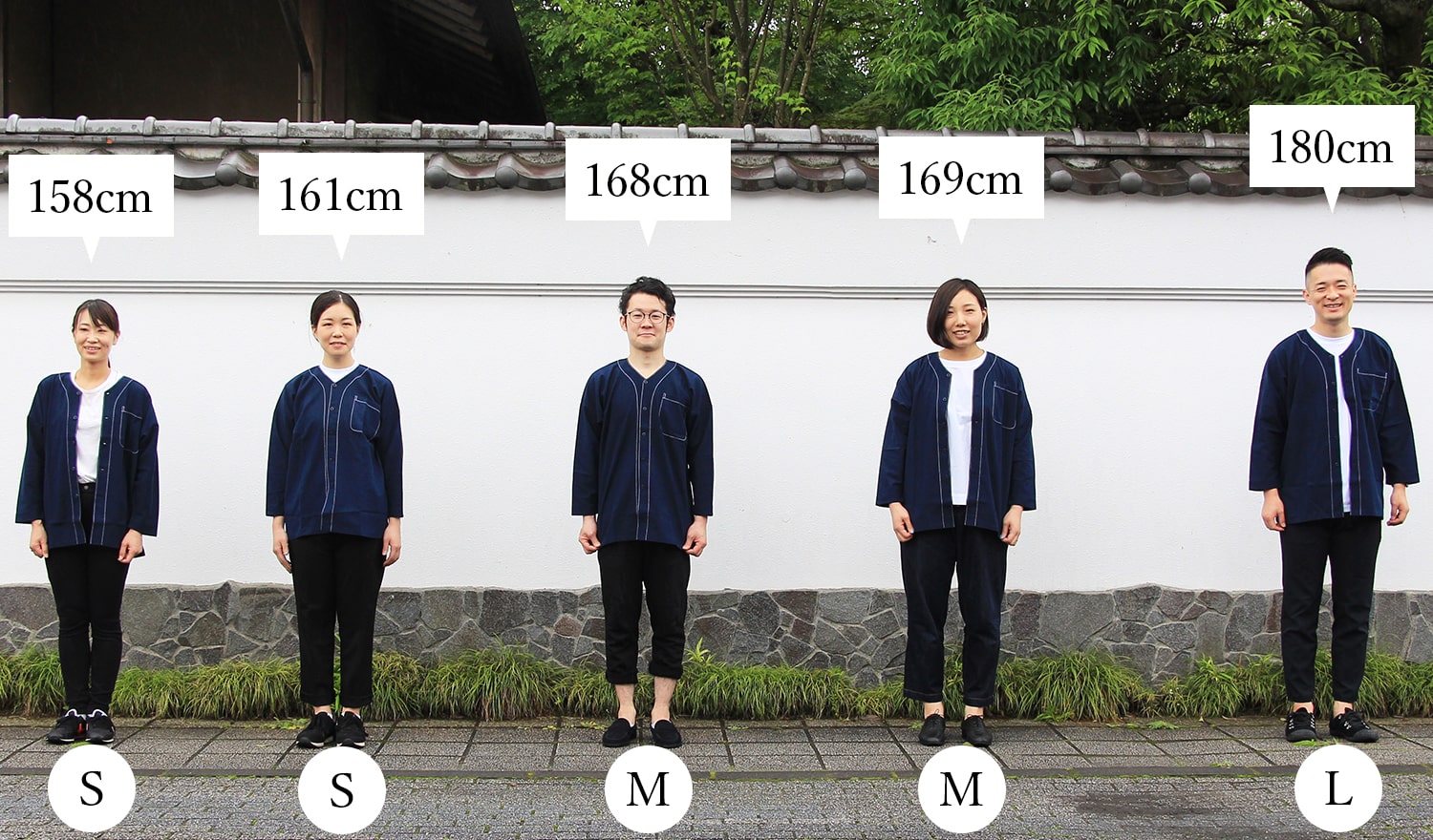 鯉口 こいくちシャツ 着用イメージ