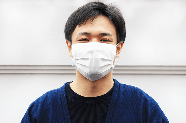 エンニチ 手ぬぐい おてふき マスク 着用