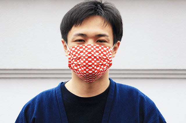 エンニチ 手ぬぐい おてふき マスク 着用