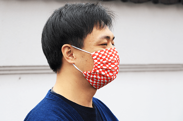 エンニチ 手ぬぐい おてふき マスク 着用