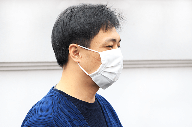 エンニチ 手ぬぐい おてふき マスク 着用