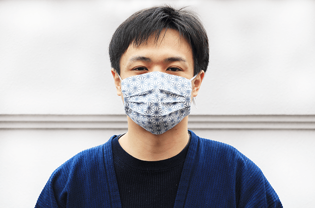 エンニチ 手ぬぐい おてふき マスク 着用
